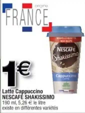 Cora x Carrefour Latte cappuccino offre