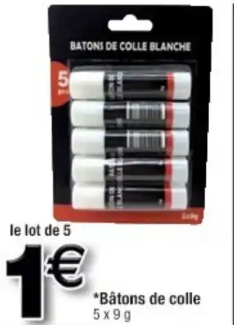 Cora x Carrefour Bâtons de colle offre