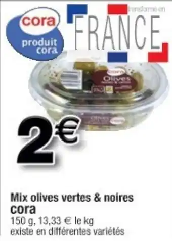 Mix olives vertes & noires