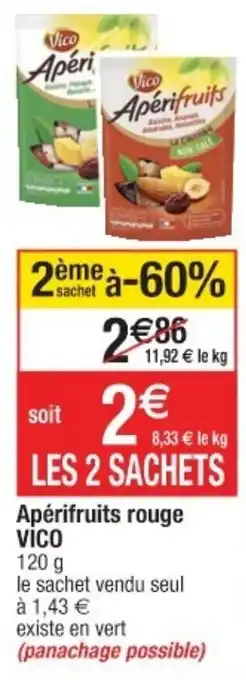Cora x Carrefour Apérifruits rouge offre