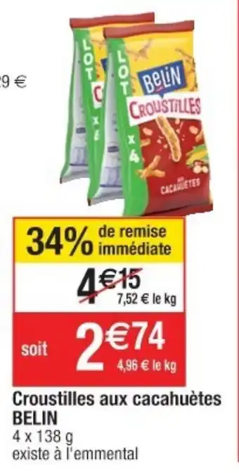 Croustilles aux cacahuètes