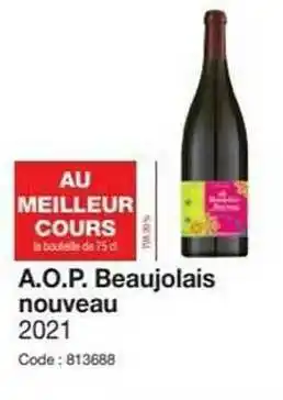 Promocash A.o.p. Beaujolais Nouveau 2021 offre