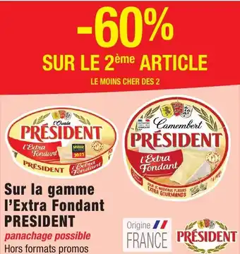 Migros PRESIDENT Sur la gamme l'Extra Fondant offre