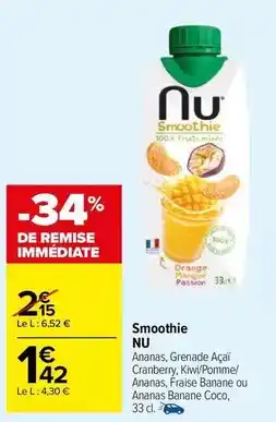 Carrefour Market Orange - smoothie offre