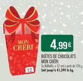 Match Mon - boîtes de chocolats cheri offre