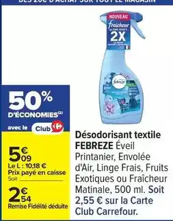 Carrefour La nappe 140 x 250 cm offre