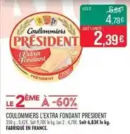 Match Président - coulommiers l'extra fondant offre