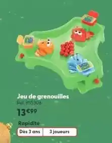 La Grande Récré Jeu de grenouilles offre