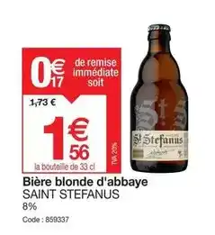 Promocash Bière blonde d'abbaye offre