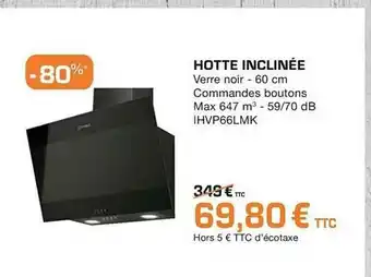 Aviva Hotte Inclinée offre