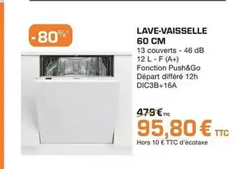 Lave-vaisselle 60 Cm