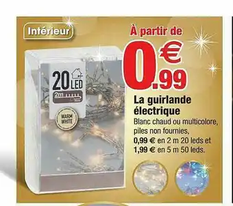 Bazarland La Guirlande électrique offre