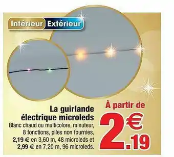 Bazarland La Guirlande électrique Microleds offre