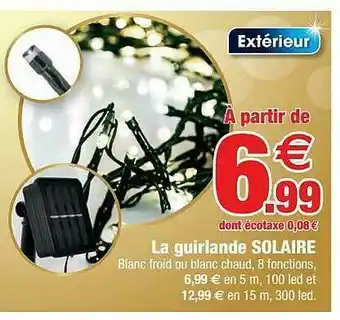 Bazarland La Guirlande Solaire offre