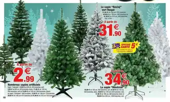 Bazarland Nombreux Sapins Artificiels, Le Sapin offre