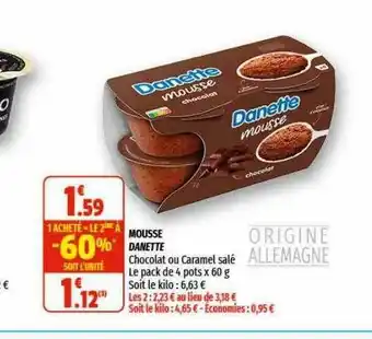 Coccimarket Mousse Danette offre