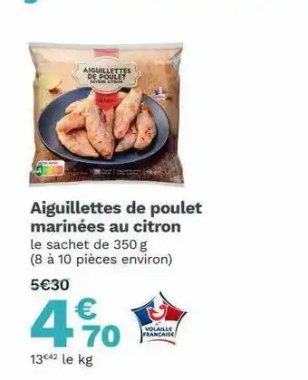 Picard Aiguillettes De Poulet Marinées Au Citron offre