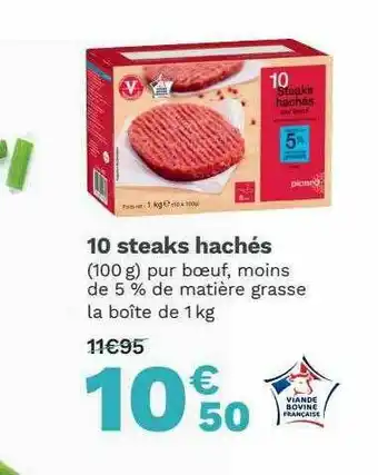 10 Steaks Hachés