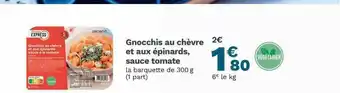 Picard Gnocchis Au Chèvre Et Aux épinards, Sauce Tomate offre