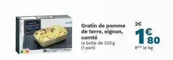 Picard Gratin De Pomme De Terre, Oignon, Comté offre