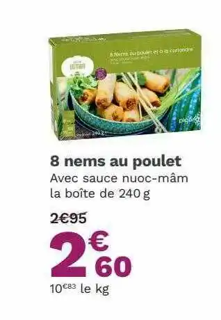 Picard 8 Nems Au Poulet offre