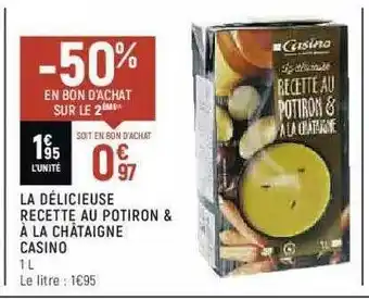 Spar La Délicieuse Recette Au Potiron & à La Châtaigne Casino offre