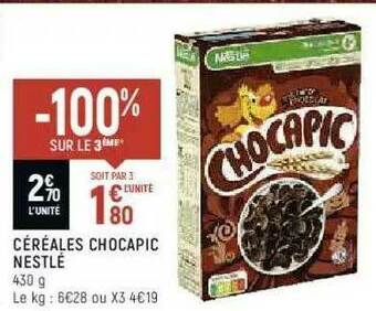 Spar Céréales Chocapic Nestlé offre