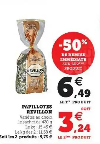 U Express Papillotes Révillon offre