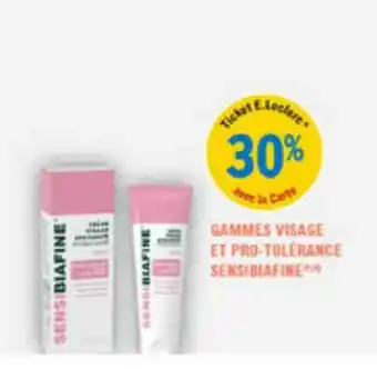 E.Leclerc Parapharmacie Gammes Visage Et Pro-tolérance Sensibiafine offre