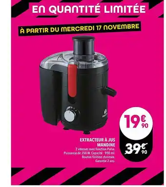 Supeco Extracteur à Jus Mandine offre