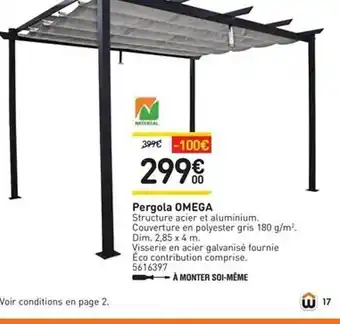 Weldom Pergola Omega offre