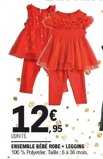 E.Leclerc Ensemble bébé robe + legging offre