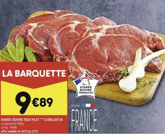 Leader Price Viande bovine faux filet offre