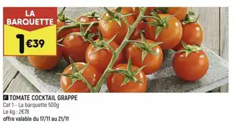 Leader Price Tomate cocktail grappe offre