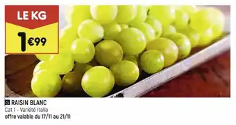 Leader Price Raisin blanc offre
