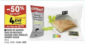 Leader Price Pavés de saumon rose du pacifique offre