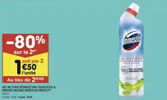 Leader Price Gel wc épais désinfectant eucalyptus offre