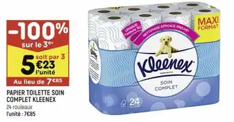 Papier toilette soin complet kleenex