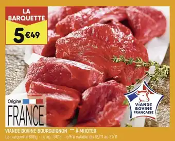 Leader Price Viande bovine bourguichon offre