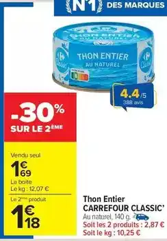 Auchan Supermarché Maison montfort - foie gras de canard entier de gascogne à l'armagnac igp offre