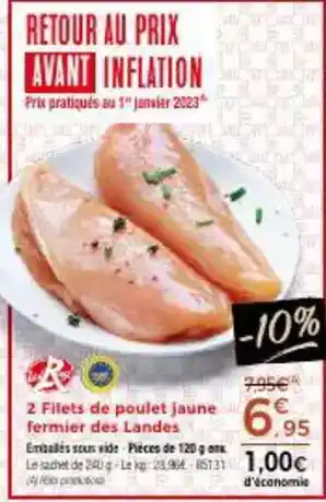 E.Leclerc Filet de poulet offre