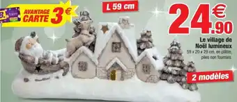 Bazarland Le village de noël lumineux offre