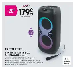 Pulsat MUSE Enceinte party box bluetooth offre