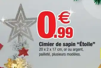 Cimier de sapin "étoile"