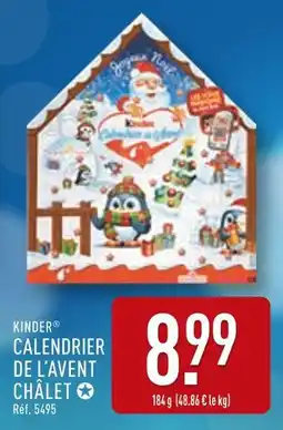 ALDI KINDER Calendrier de l'Avent Chalet offre
