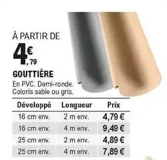 E.Leclerc Brico Gouttière offre