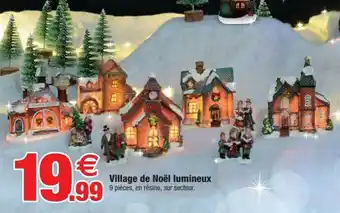 Bazarland Village de noël lumineux offre