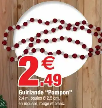 Bazarland Guirlande "pompon" offre