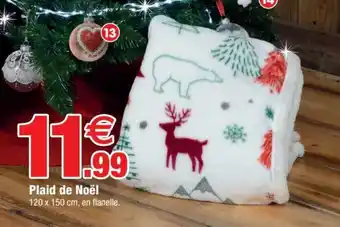 Bazarland Plaid de noël offre