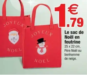 Bazarland Le sac de noël en feutrine offre